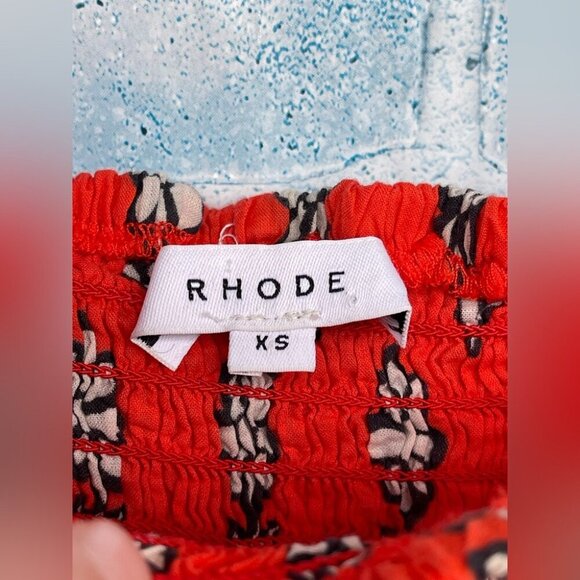 RHODE Harper Smocked Printed floral size xs - Picture 10 of 15